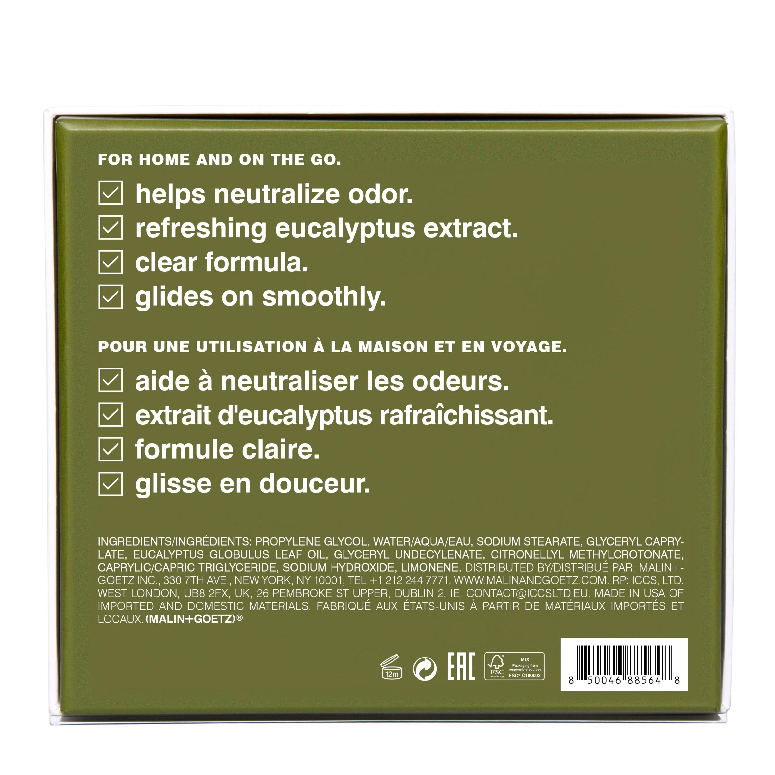 Eucalyptus Deo Duo MALIN+GOETZ Dúo de desodorantes de eucalipto - ABANUC