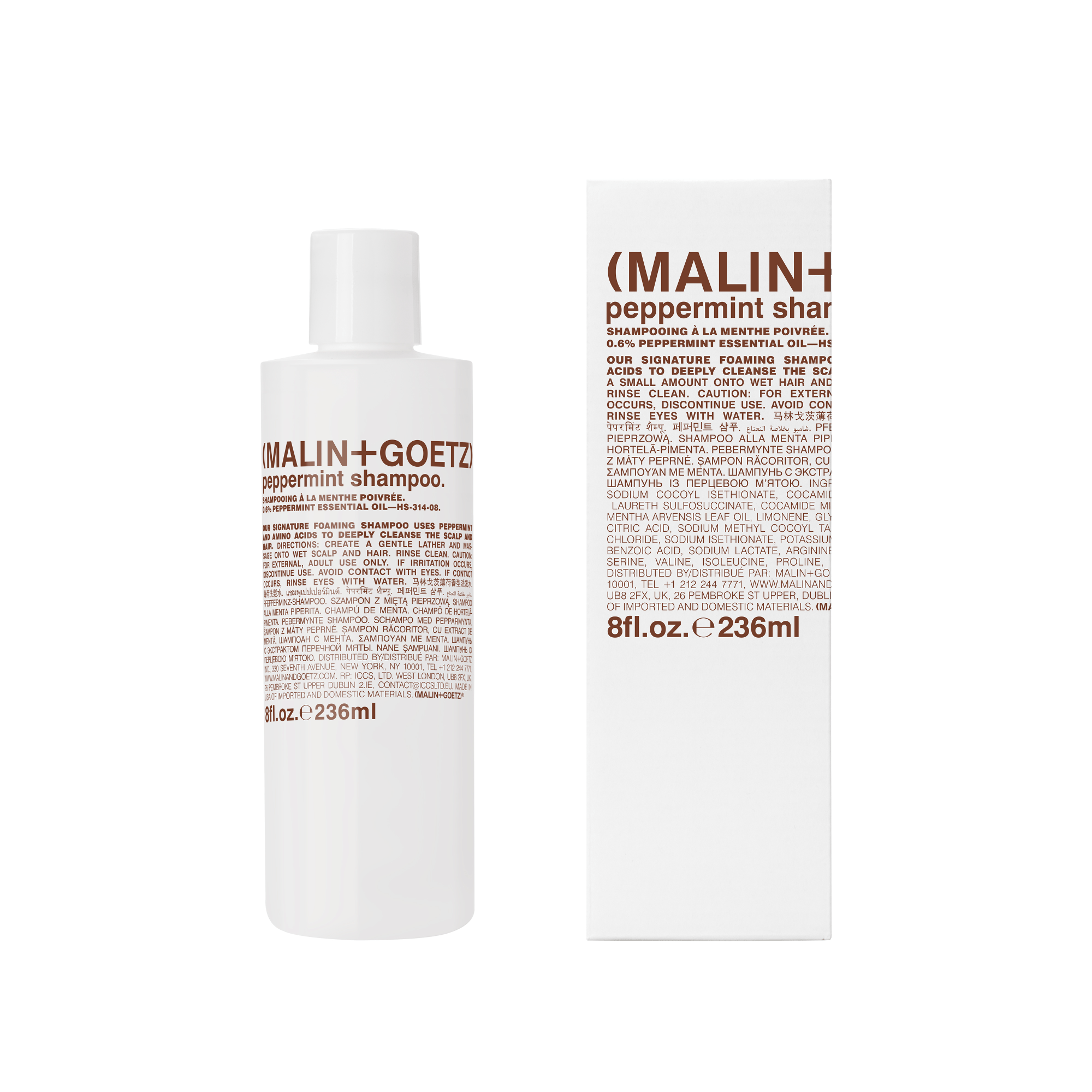 Peppermint Shampoo MALIN+GOETZ Champú de menta - ABANUC