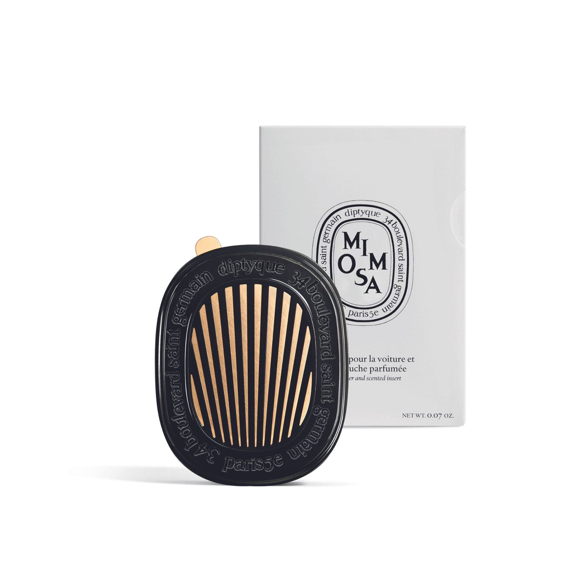 Difusor de aromas para el coche Diptyque y 1 recarga Car Diffuser de Mimosa - ABANUC