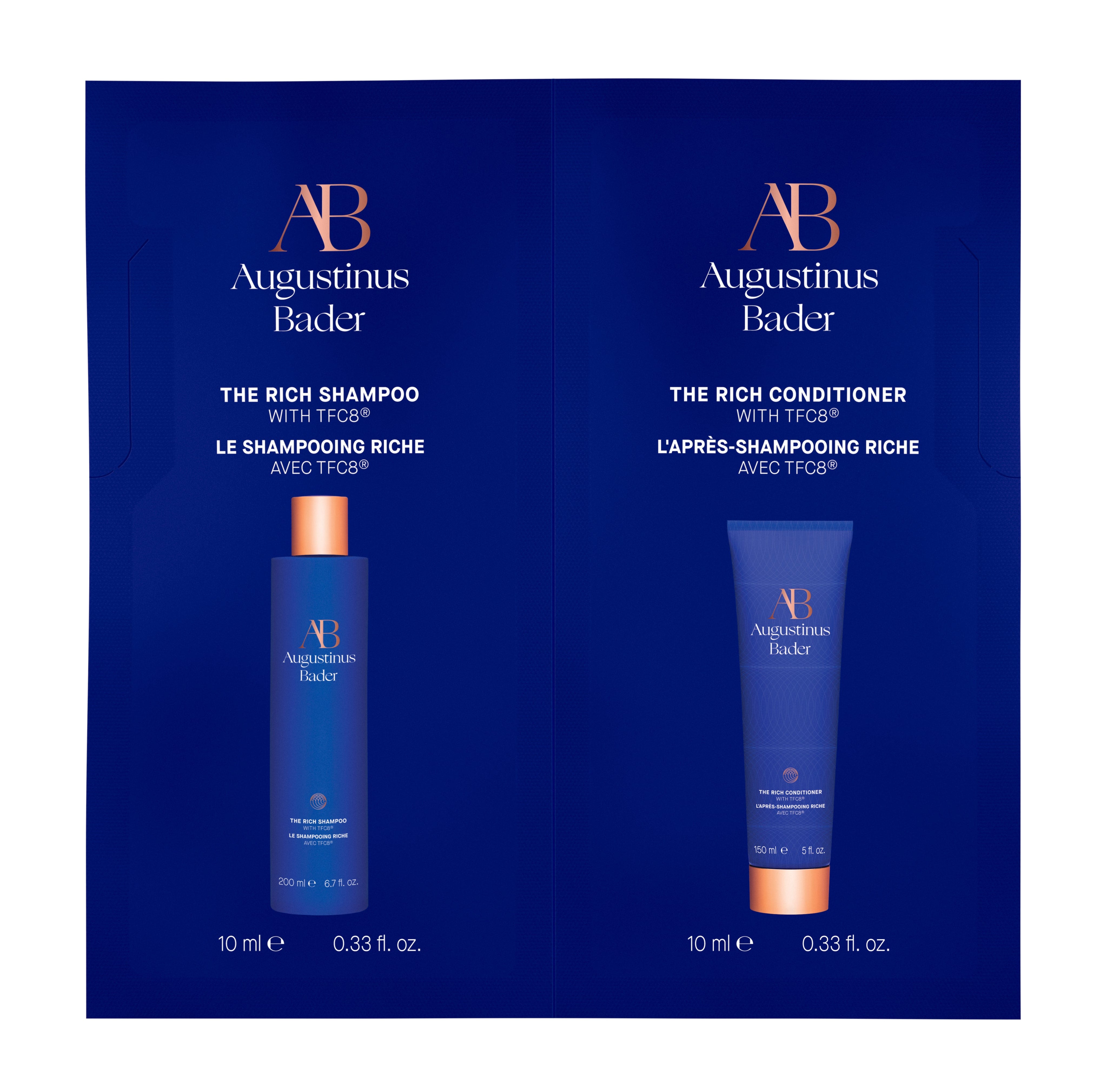 The Rich Shampoo + The Rich Conditioner 10ml Augustinus Bader - ABANUC