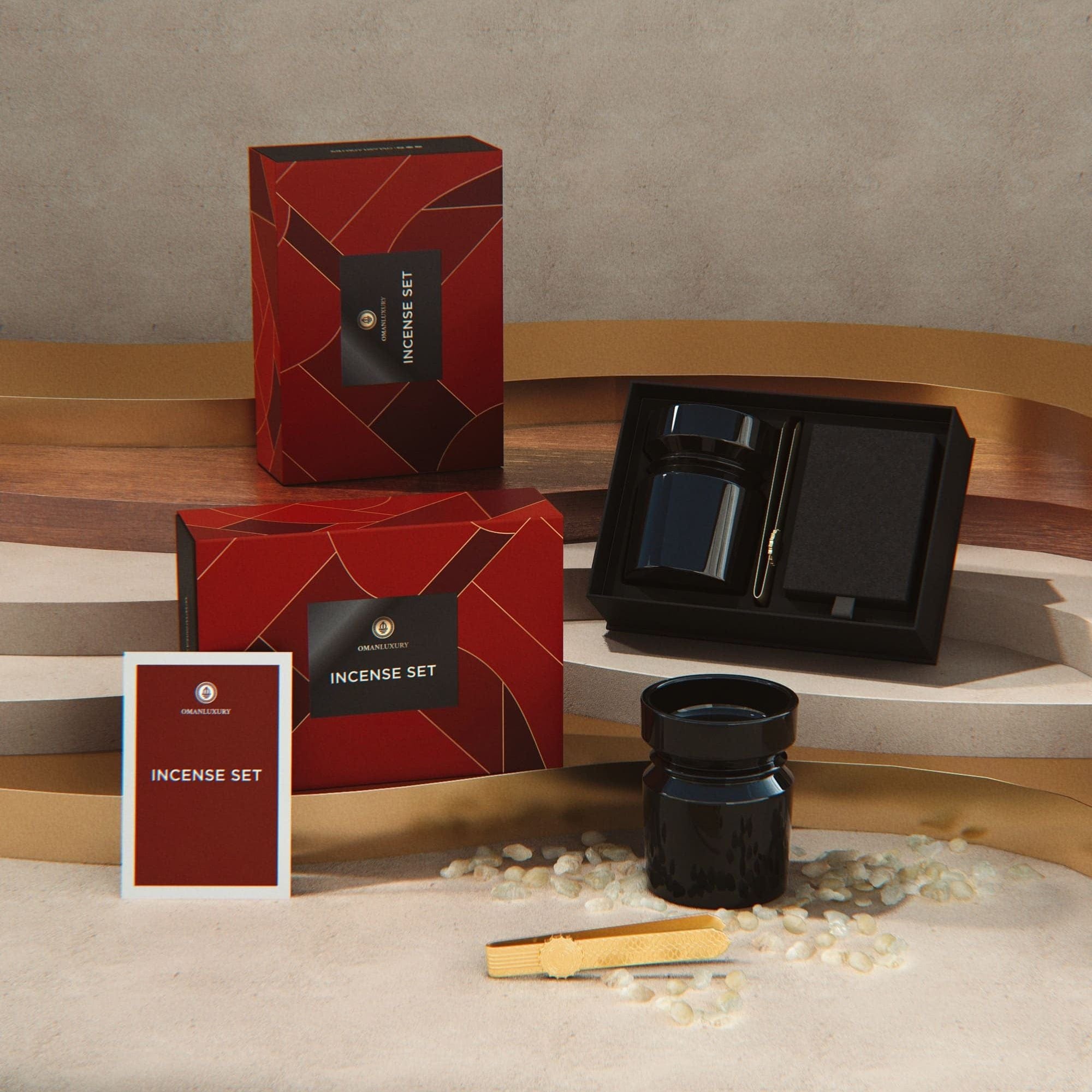 Incienso de Hojari Oman Luxury Set de incienso artesanal - ABANUC