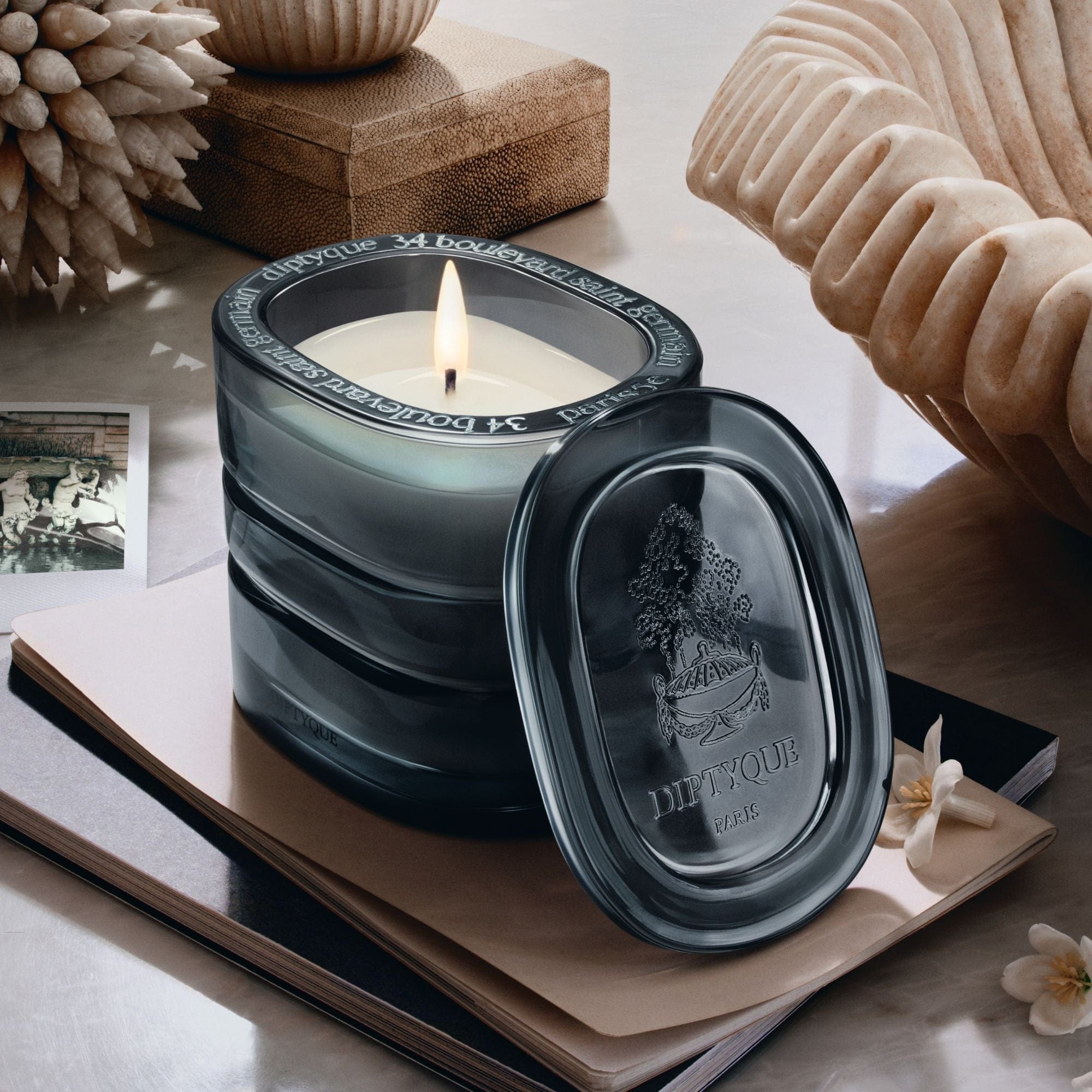 Nymphées et Merveilles Diptyque Vela perfumada recargable - ABANUC