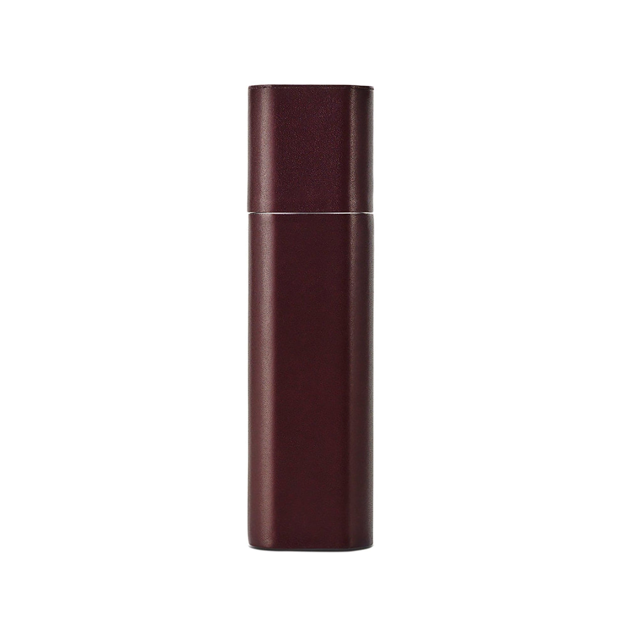 Burgundy BYREDO Funda de viaje de piel para perfumes - ABANUC