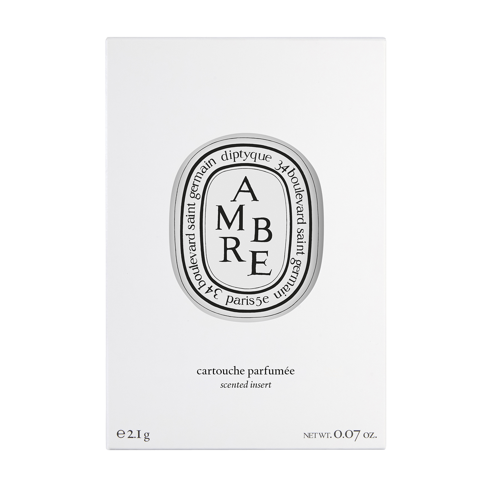 Ambre Diptyque Recarga perfumada para difusor eléctrico y para el coche Cápsula - ABANUC