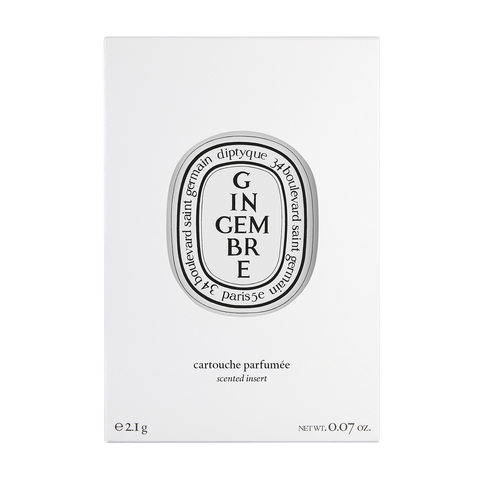 Gingembre Diptyque Recarga perfumada para difusor eléctrico y para el coche Cápsula - ABANUC