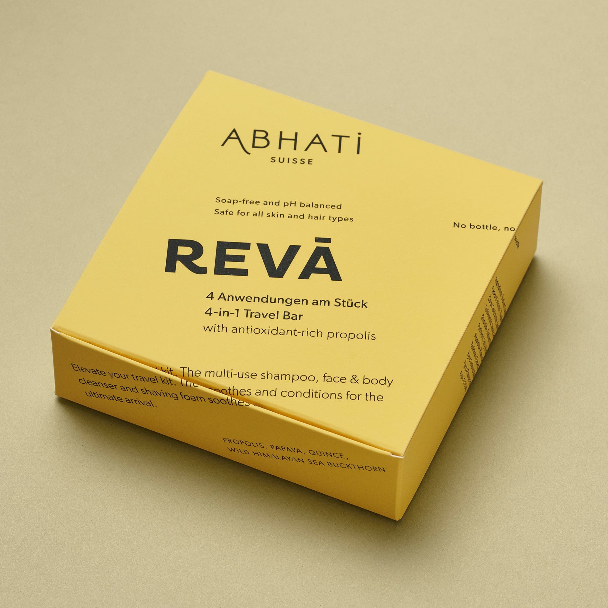 Reva 4 in 1 Bar ABHATI Jabón sólido multiusos - ABANUC