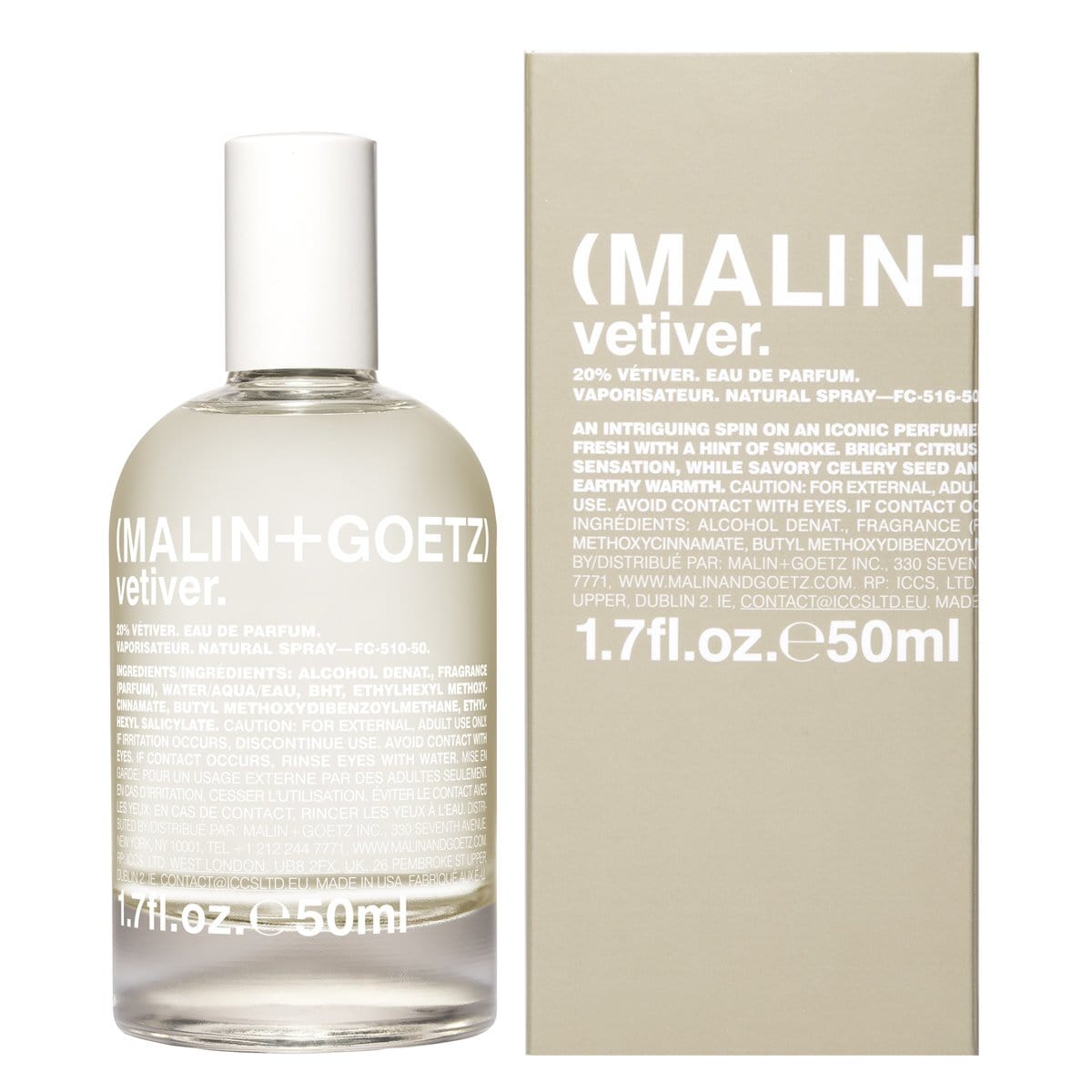 Vetiver MALIN+GOETZ Eau de Parfum - ABANUC