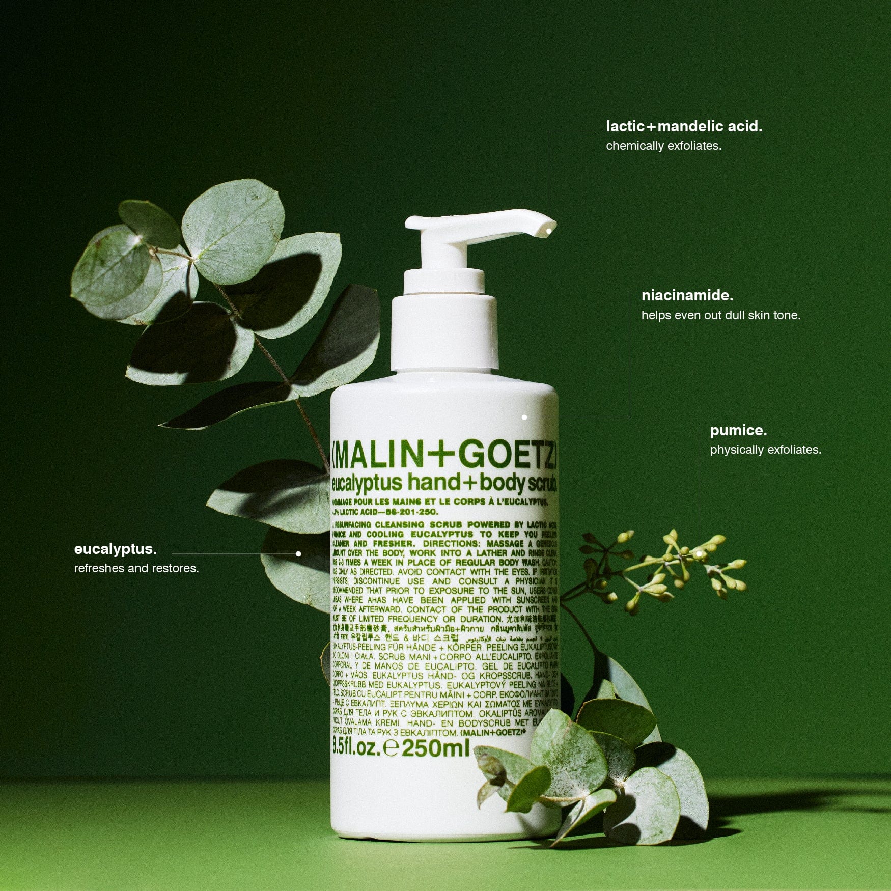 Eucalyptus Hand and Body Wash MALIN+GOETZ Jabón de eucalipto para manos y cuerpo