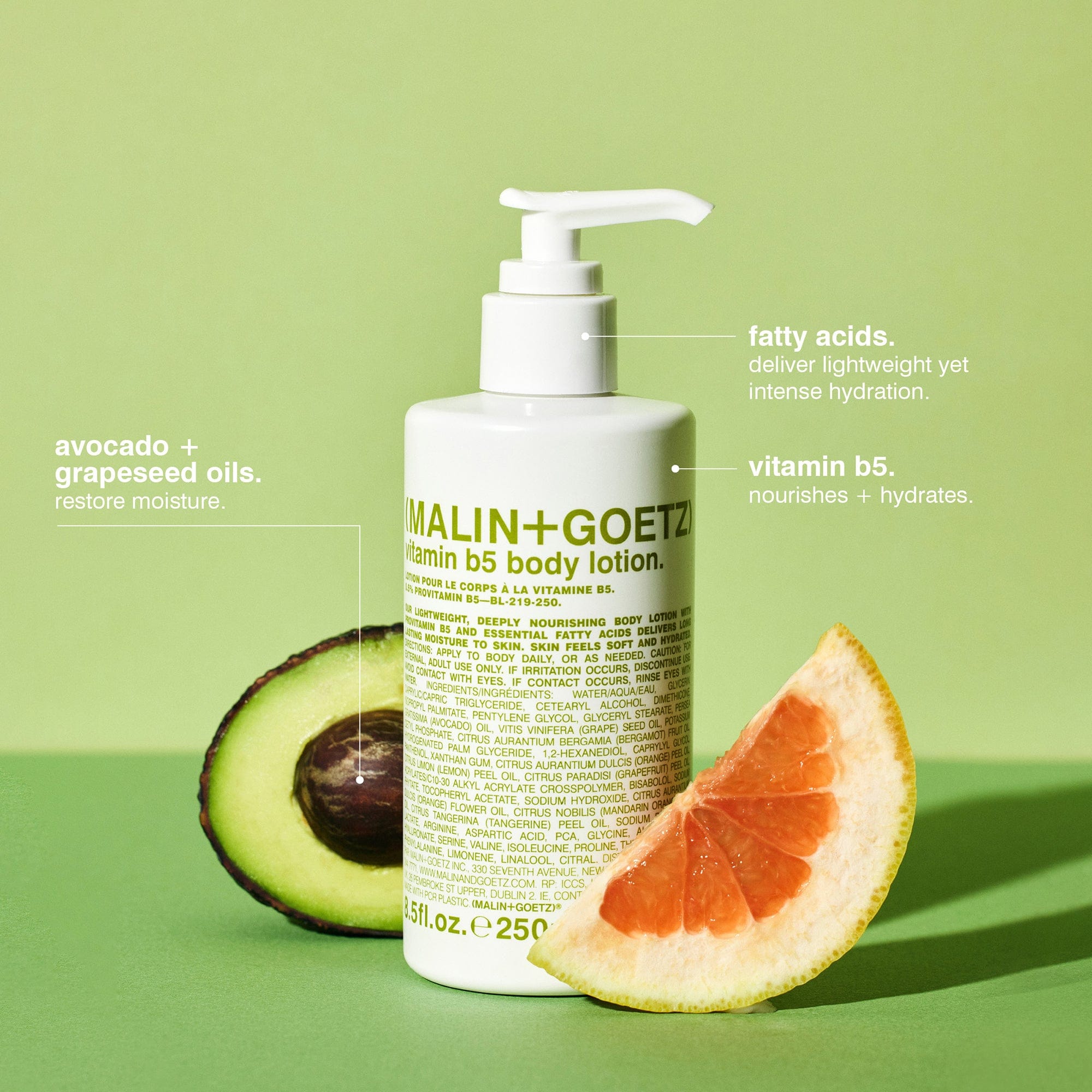 Vitamin B5 Body Lotion MALIN+GOETZ Loción para el cuerpo con vitamina B5 - ABANUC