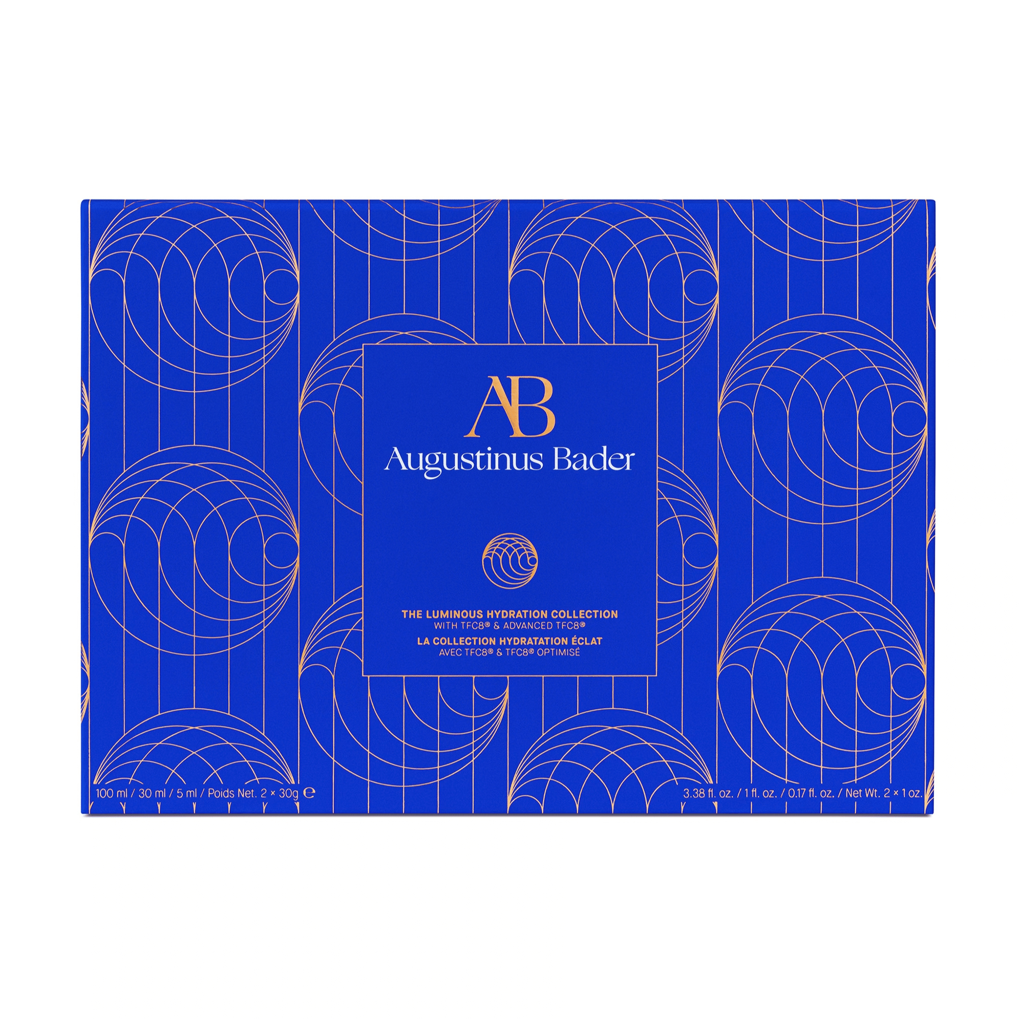 Augustinus Bader The Luminous Hydration Collection set facial con The Cream The Foaming Cleanser Vitamin C Serum y Hydrogel Face Mask