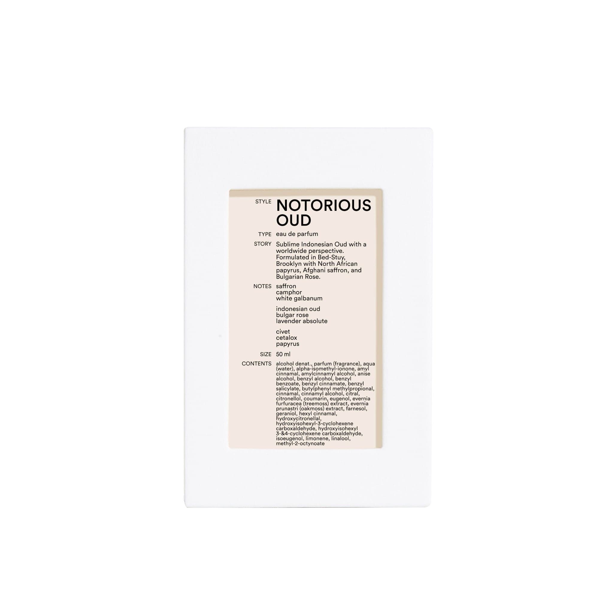 Notorious Oud D.S. & DURGA Eau de parfum - ABANUC