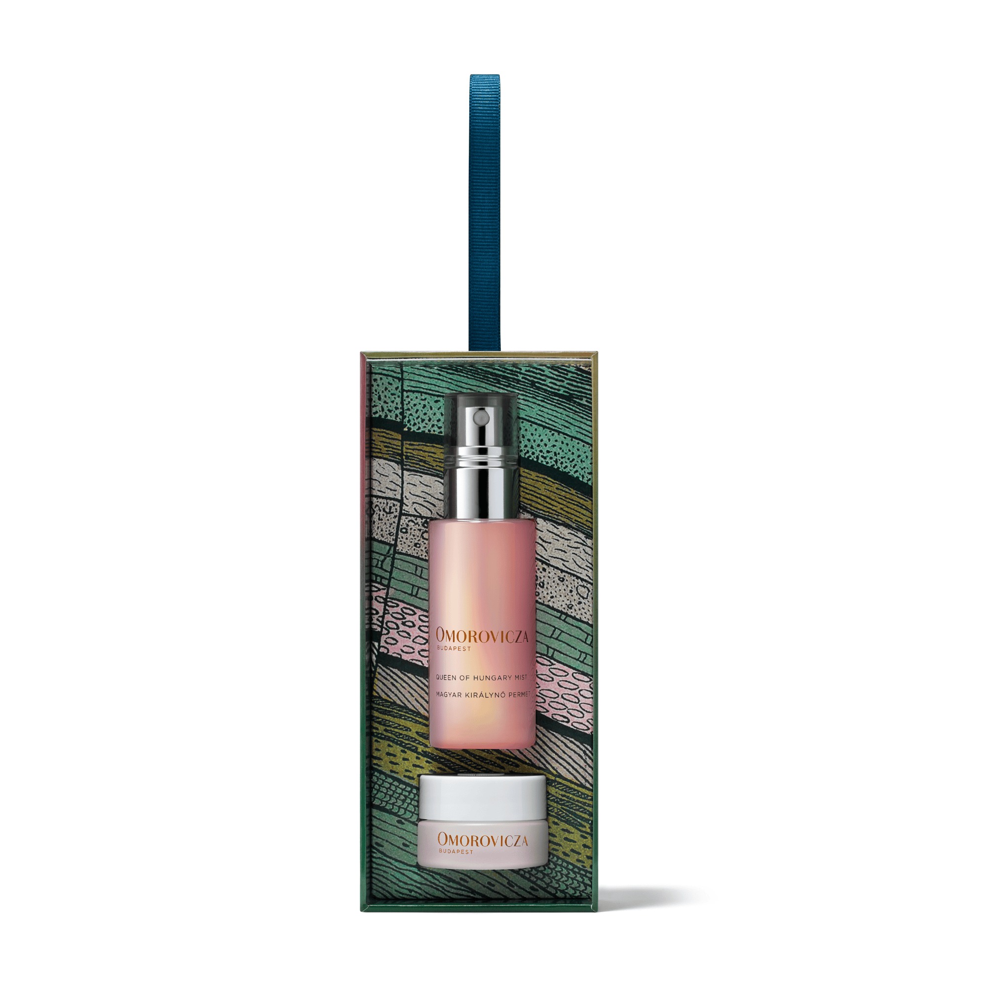 Omorovicza The Daily Radiance Giftset con Queen of Hungary Mist edición limitada 30 ml y Perfecting Lip Balm 10 ml
