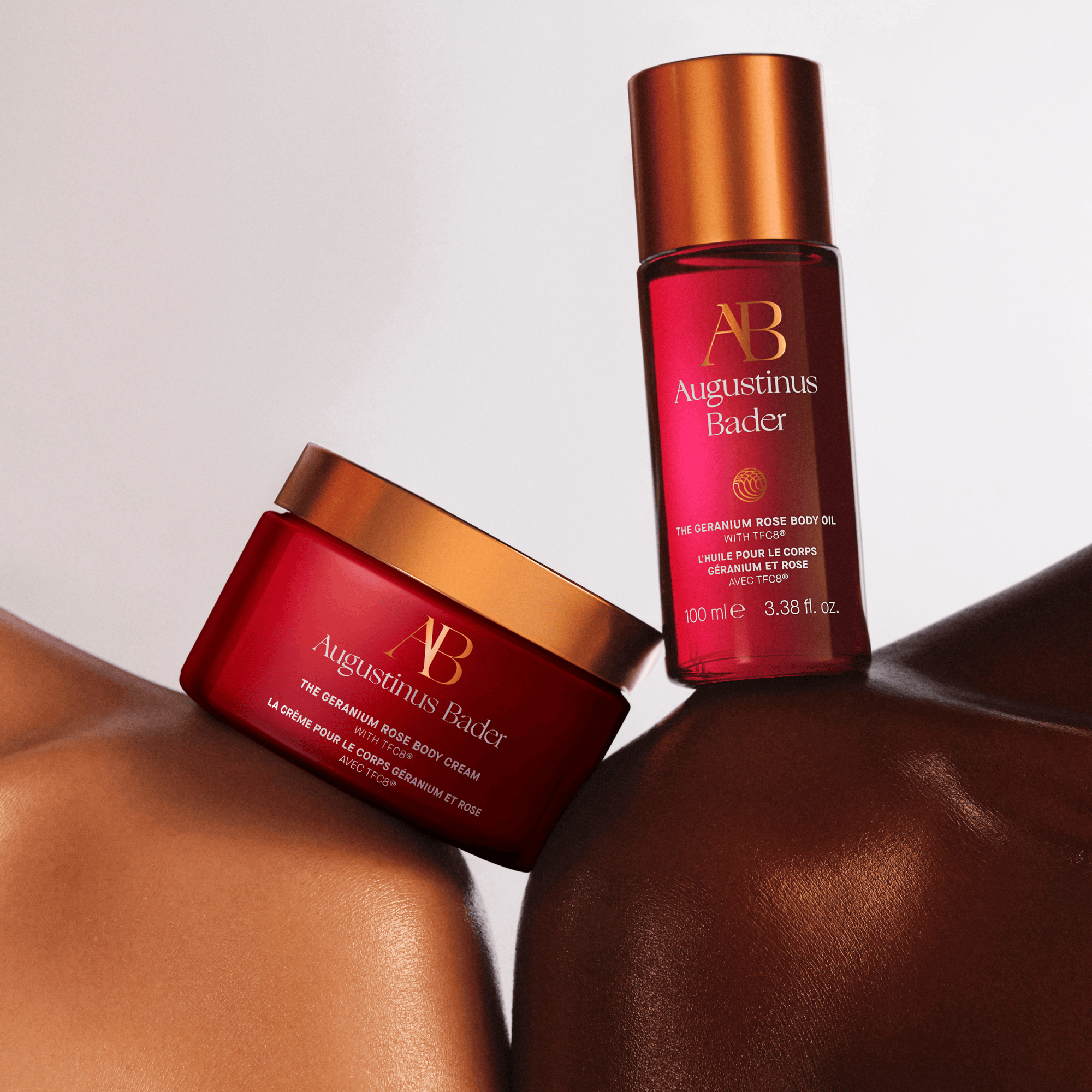 The Geranium Rose Body Cream de Augustinus Bader – crema corporal con TFC8®, geranio y rosa que hidrata, reafirma y mejora la elasticidad.