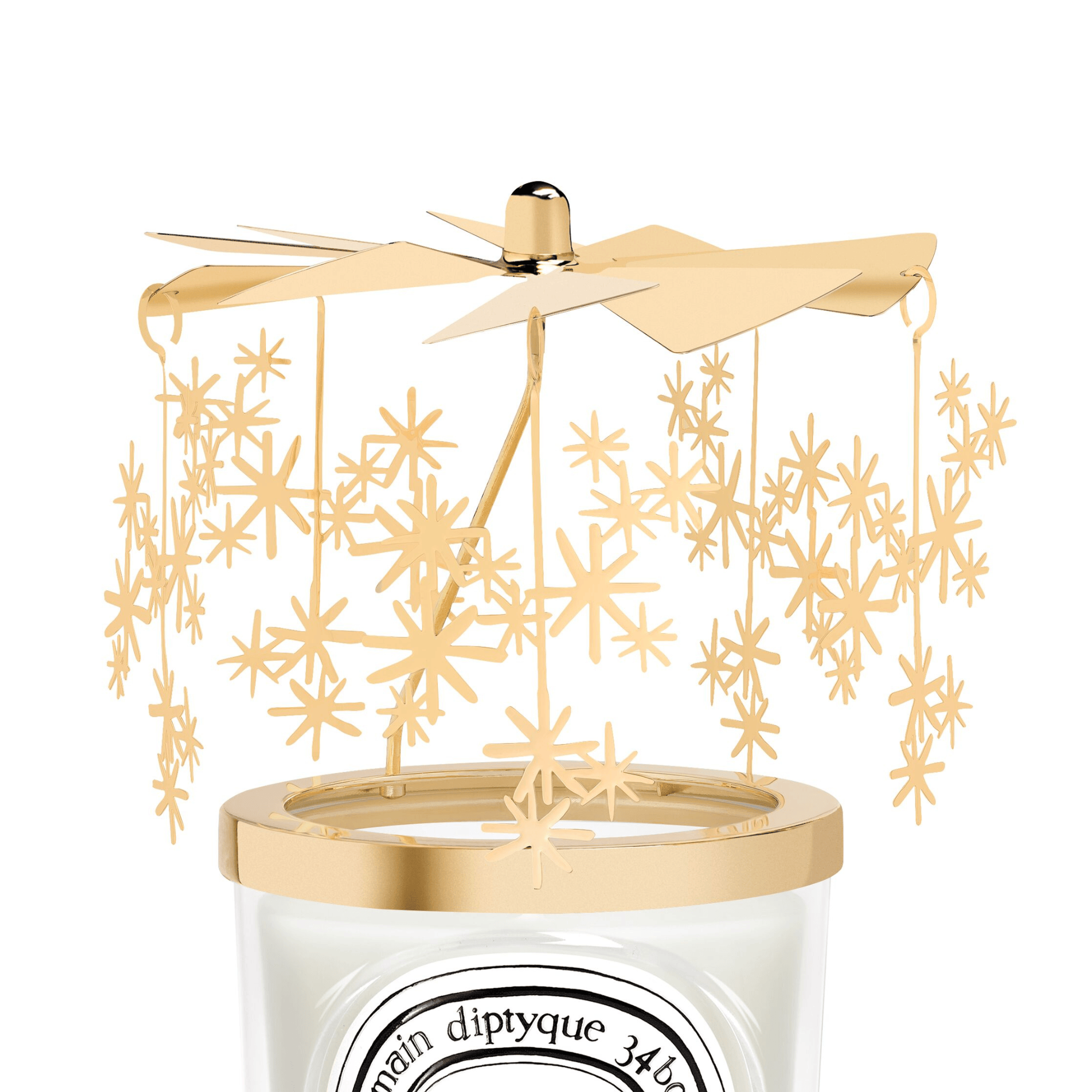 Carrusel decorativo Diptyque edición limitada con estrellas para vela clásica de 190 g, vela no incluida