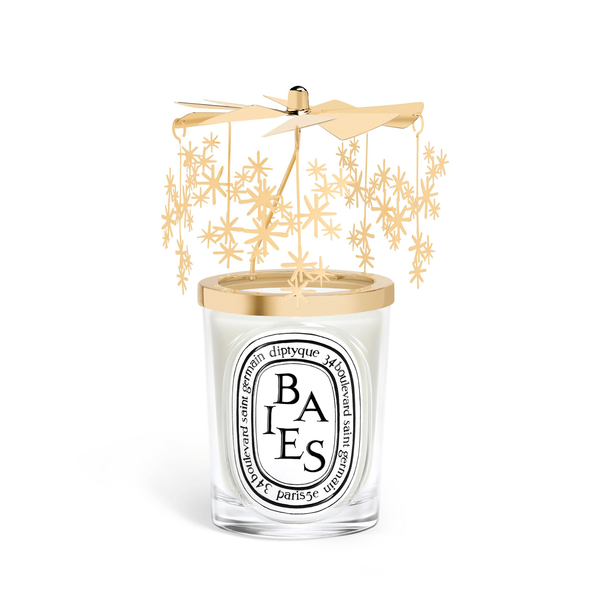Carrusel decorativo Diptyque edición limitada con estrellas para vela clásica de 190 g, vela no incluida