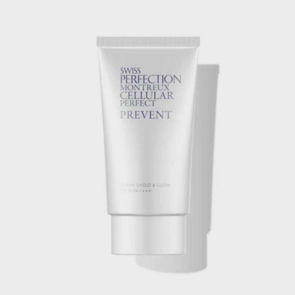 Urban Shield & Glow SPF50+, Protector Solar Celular | Swiss Perfection