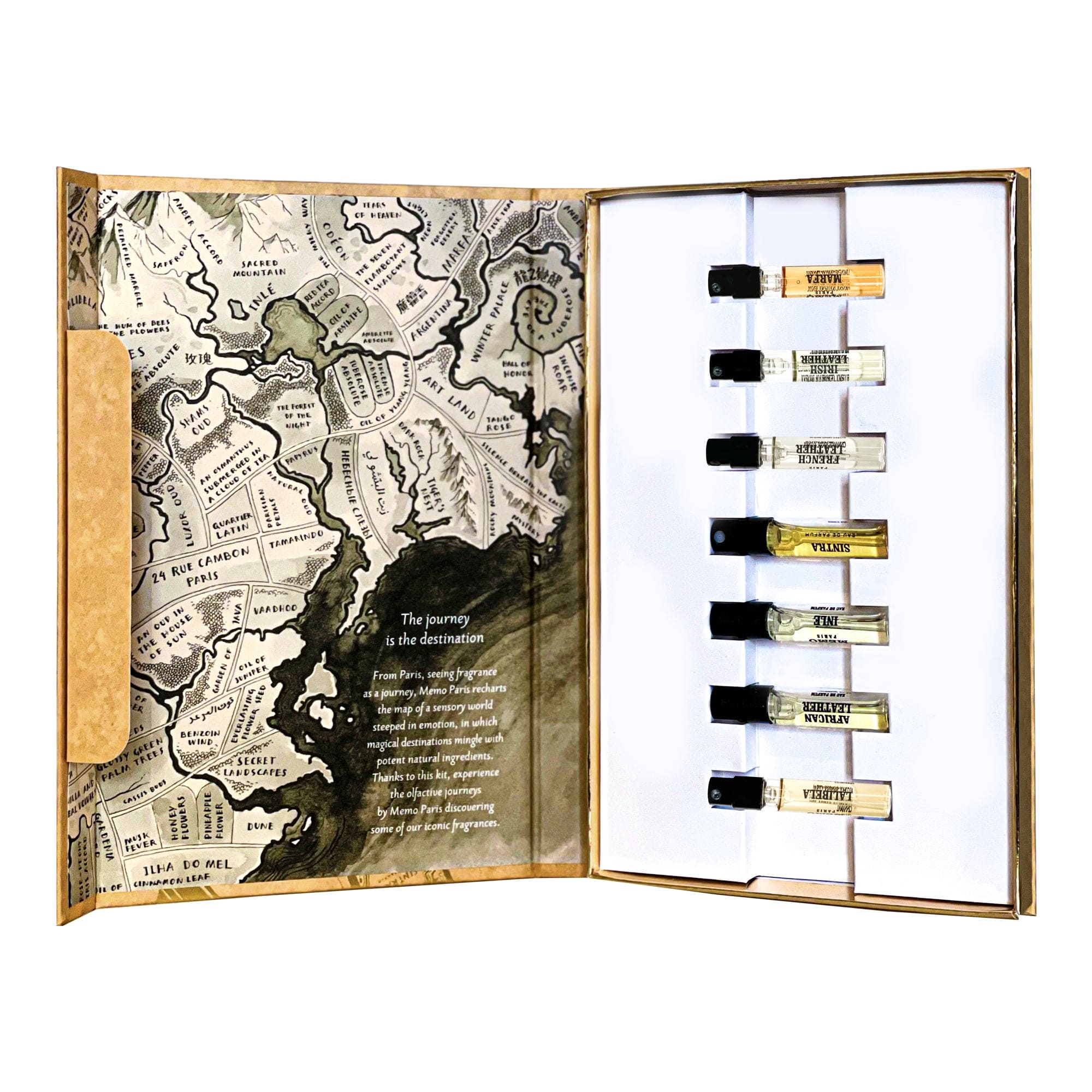 Discovery kit x 7 muestras 'Journey book' de Memo Paris