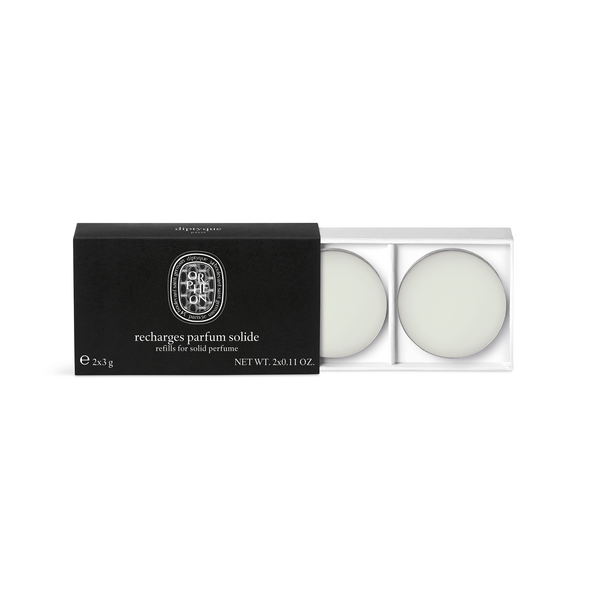 Orphéon Diptyque solid refillable perfume