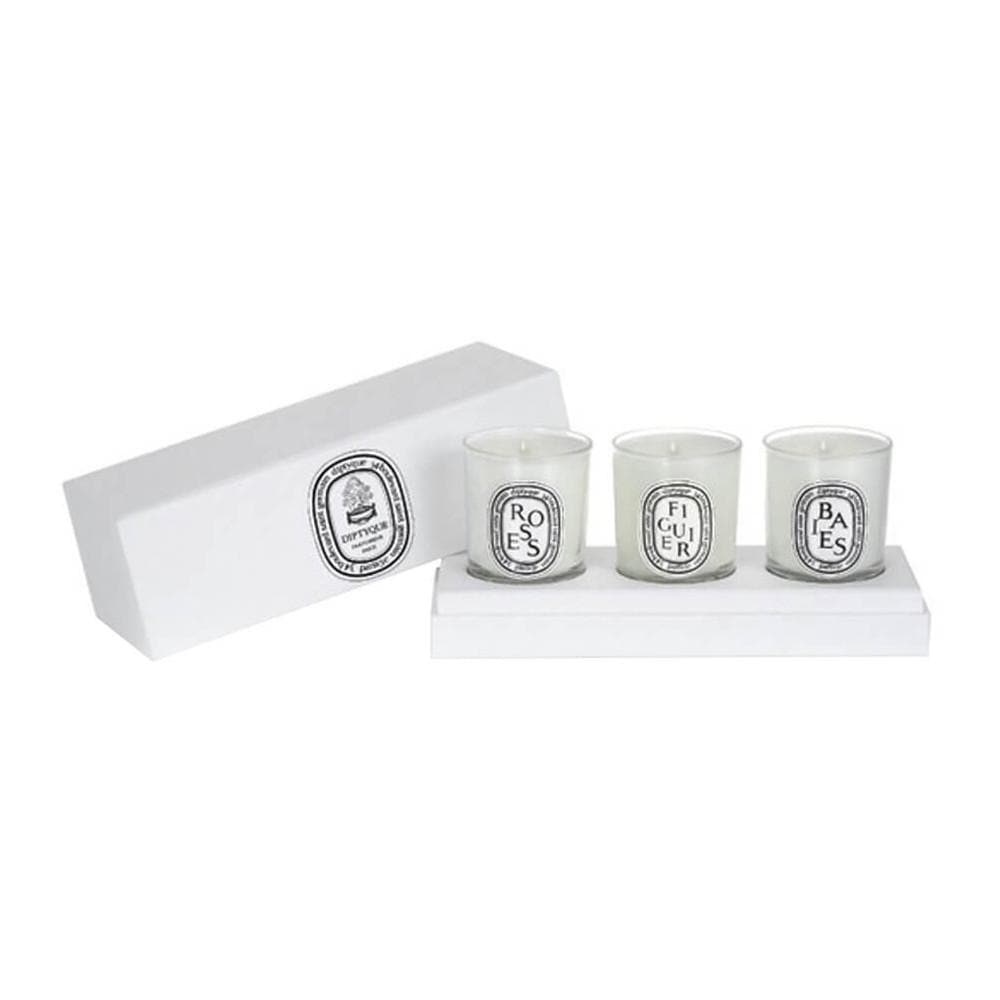 Set of 3 candles of 70 g Diptyque Baies, Figuier and Roses
